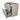 Modulo Plato Vanity units for countertop basin | 100 cm Light grey oak Bordered front High-gloss white worktop 2 stacked drawers under each other BMK13-00745