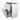 Modulo Plato Vanity units for countertop basin | 100 cm High-gloss white Flat front Matte black worktop 2 high drawers standing drawers under each other BMK13S-00155