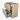 Modulo Plato Vanity units for countertop basin | 100 cm Light brown oak Flat front Matte black worktop 2 high drawers standing drawers under each other BMK13S-00197