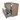 Modulo Plato Vanity units for countertop basin | 100 cm Mid brown oak Flat front Dark grey concrete worktop 2 stacked drawers under each other BMK13-00798
