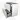 Modulo Plato Vanity units for countertop basin | 100 cm High-gloss white Flat front High-gloss black worktop 2 stacked drawers under each other BMK13-00538