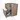 Modulo Plato Vanity units for countertop basin | 80 cm Mid brown oak Flat front Matte black worktop 2 stacked drawers under each other BMK13-00337