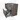 Modulo Plato Vanity units for countertop basin | 80 cm Dark brown oak Flat front Mid grey worktop 2 stacked drawers under each other BMK13-00366