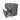 Modulo Plato Vanity units for countertop basin | 80 cm Dark grey concrete Flat front High-gloss white worktop 2 stacked drawers under each other BMK13-00437