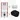 Toiletset Mat zwart met Spoelrand + Maxaro Flush inbouwreservoir TOI1215
