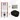 Toiletset Mat zwart met Spoelrand + Maxaro Flush inbouwreservoir TOI1413