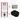 Toiletset Mat zwart met Spoelrand + Maxaro Flush inbouwreservoir TOI1414