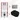 Toiletset Mat zwart met Spoelrand + Maxaro Flush inbouwreservoir TOI1447