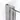 Matt aluminium shower door hinge with clear glass, sleek modern design for bathroom fittings.