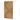Gold-coloured, glass shower wall with minimalist finishing, ideal for a modern bathroom style.