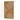 Brown freestanding shower wall made of glass and gold-coloured frame, suitable for a modern bathroom.
