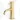 Gold-coloured basin tap with a cylindrical design and a single lever, perfect for a modern bathroom style.