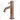 Copper bathroom tap with a modern cylindrical design and a single lever for a stylish sink.