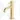 Gold-coloured basin tap with a modern, cylindrical design and a single lever handle, perfect for a stylish bathroom.