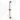 Copper-coloured shower rod with adjustable holder, made of durable metal, ideal for a stylish bathroom decor.