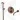 Bronze shower set with round control knobs, minimalist design and hand shower, perfect for a modern bathroom.