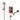 Brown built-in shower tap set with thermostat, hand shower and spout, modern design for luxury bathroom decor.