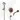 Copper set with hand shower, built-in tap and spout, ideal for a stylish and modern bathroom.
