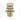 Messing pop-up basin plug, gold-coloured, with a round shape and glossy finish, ideal for modern bathrooms.