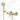 Golden shower and bath mixer tap with round hand shower, wall-mounted and modern design for a stylish bathroom.