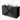 Black bathroom cabinet with double countertop wash basins, sleek design and glossy finish, ideal for modern bathrooms.