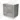 Grey wooden vanity unit with two drawers and metal handles, ideal for a modern bathroom design.