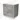 Grey wooden bathroom unit with two drawers, metal handles and white ceramic vanity units with basin, modern design.