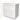 Wit badkamermeubel met twee softclose lades, glanzende afwerking, compact design, ideaal voor moderne badkamers.