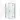 Glass shower enclosure with frosted glass, black frame and hinged door, ideal for modern bathrooms.