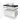 White wash basin set with black worktop, round countertop wash basin, black metal frame and minimalist design, ideal for modern bathrooms.