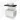 White hanging bathroom cabinet with black basin worktop and round basin worktop, stylish and modern design.