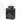 Black bathroom cabinet with ceramic basin, modern design, ideal for stylish and compact bathrooms.