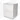 Wit badkamermeubel met twee greeploze lades, moderne hoogglans afwerking en compact ontwerp voor kleine badkamers.