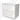 White bathroom furniture set with two wide drawers, sleek design and high-quality finish, ideal for modern bathrooms.