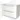 Wit badkamermeubel met twee brede softclose lades en RVS handgrepen, strak design perfect voor moderne badkamers.