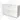 Wit dubbel wastafelmeubel met ribbelmotief, twee ruime lades en geïntegreerde wastafels, ideaal voor moderne badkamers.