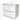 Modulo Slim Vanity units with basin | 80 cm Matte white Flat front Ceramic 2 Stacked drawers BMW37-00522