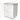 Wit badkamermeubel met twee lades, houtlook fronten en grijs stenen wastafelblad, perfect voor moderne badkamers.