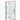 Glass shower door with frosted glass detail, black frame and modern design; ideal for stylish bathroom decor.