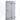 Shower door with clear glass, black metal frame and hinges, perfect for a modern bathroom style.