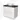 White Bathroom unit with two drawers, black top and round basin, modern design for stylish bathrooms.