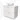 White wooden bathroom unit with two drawers and a round countertop basin, ideal for modern bathrooms.