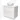 White bathroom unit with two drawers and ceramic basin, sleek design, ideal for modern bathroom design.