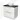 White Bathroom unit with black top, ceramic bowl-shaped vanity units with basin and two drawers, modern design for stylish bathrooms.