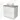 White bathroom cabinet with wooden worktop, ceramic countertop wash basin and soft-close drawers, ideal for a modern bathroom style.
