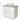 White Bathroom unit with two drawers, wood-look top and round basin; stylish and practical for any modern bathroom.