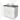 White bathroom unit with wooden worktop and round white vanity units for countertop wash basin, modern design style for stylish bathroom design.
