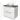 White Bathroom cabinet with two drawers, grey Worktop and round basin; modern design, ideal for stylish bathroom design.