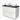 Modern white bathroom furniture set with high-gloss white finish, black top plate and double round countertop wash basins, ideal for contemporary bathrooms.