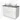 White bathroom unit with vanity units with basin, grey worktop and modern drawers, ideal for a stylish bathroom space.